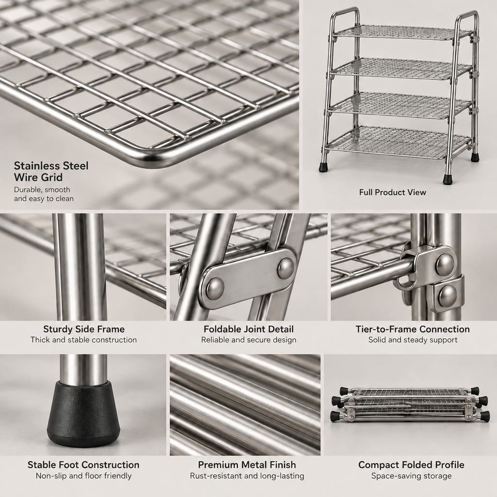 Lovrqi™ Multi-Tier Foldable Cooling Rack main image 06