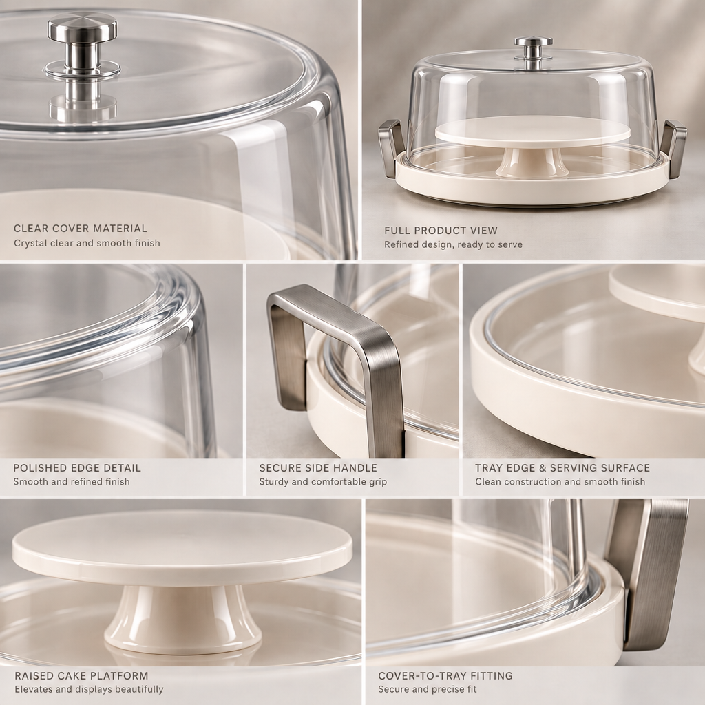 Lovrqi™ Lidded Cake Display Tray main image 06