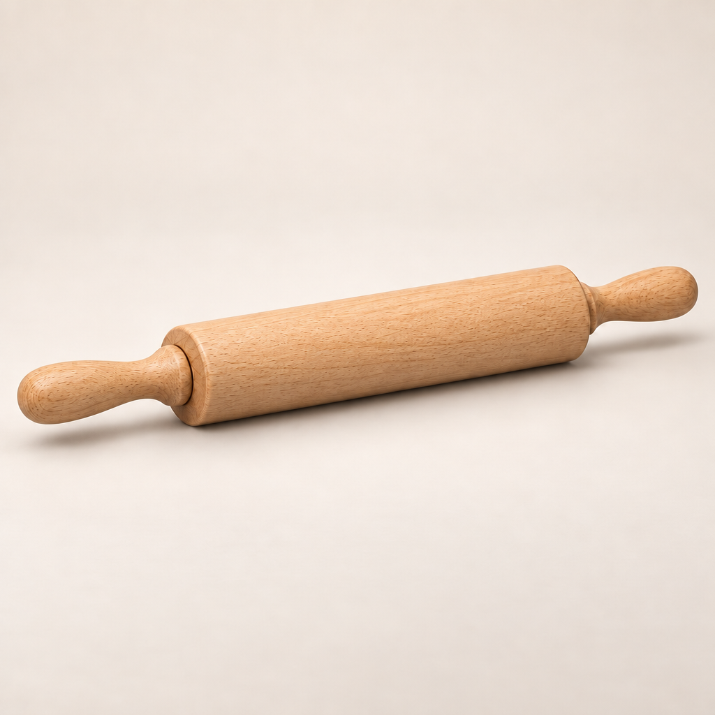 Lovrqi™ Solid Wood Rotating Rolling Pin hero