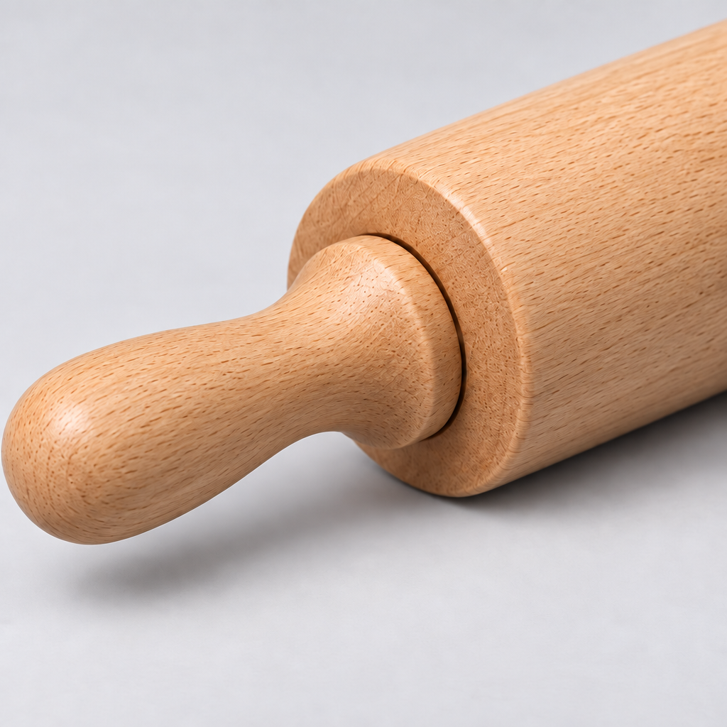 Lovrqi™ Solid Wood Rotating Rolling Pin main image 03