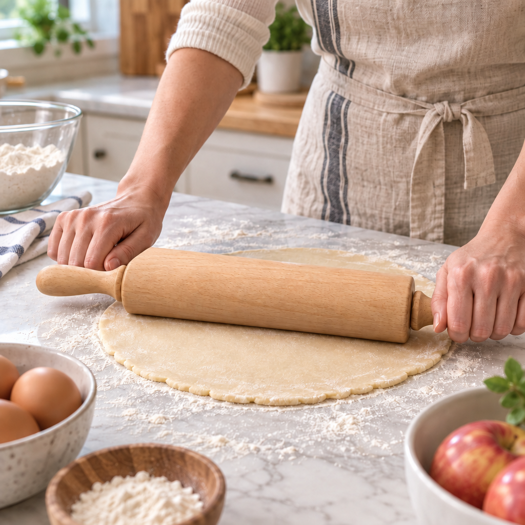 Lovrqi™ Solid Wood Rotating Rolling Pin main image 04