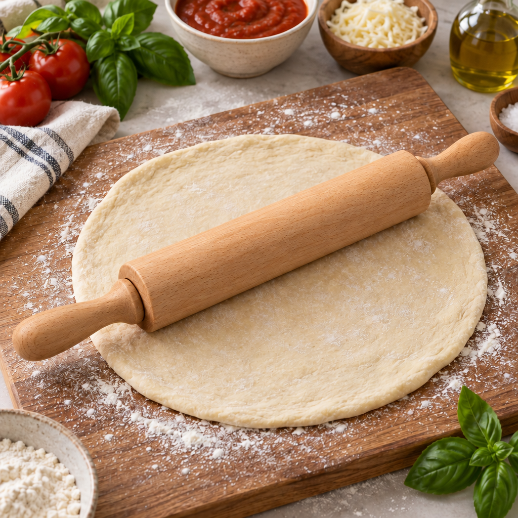 Lovrqi™ Solid Wood Rotating Rolling Pin main image 05