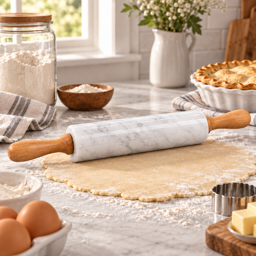 Lovrqi™ Marble Baking Rolling Pin main image 02