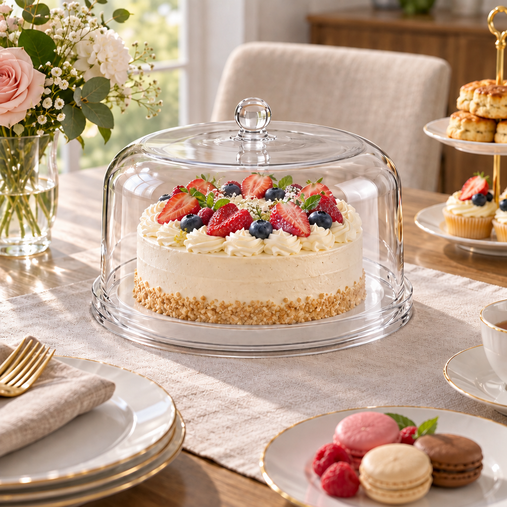 Lovrqi™ Clear Acrylic Cake Display Dome main image 05