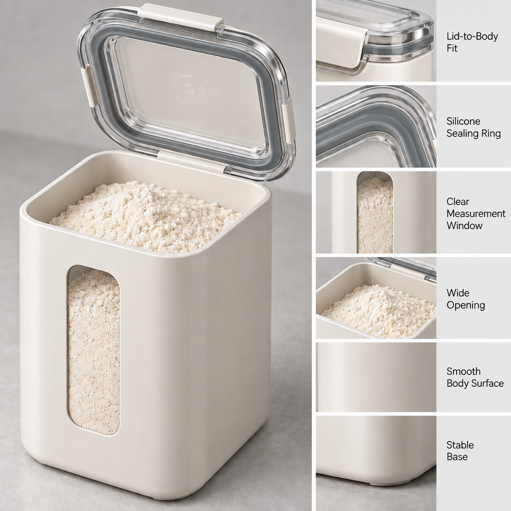Lovrqi™ Large Airtight Flour Storage Canister main image 03