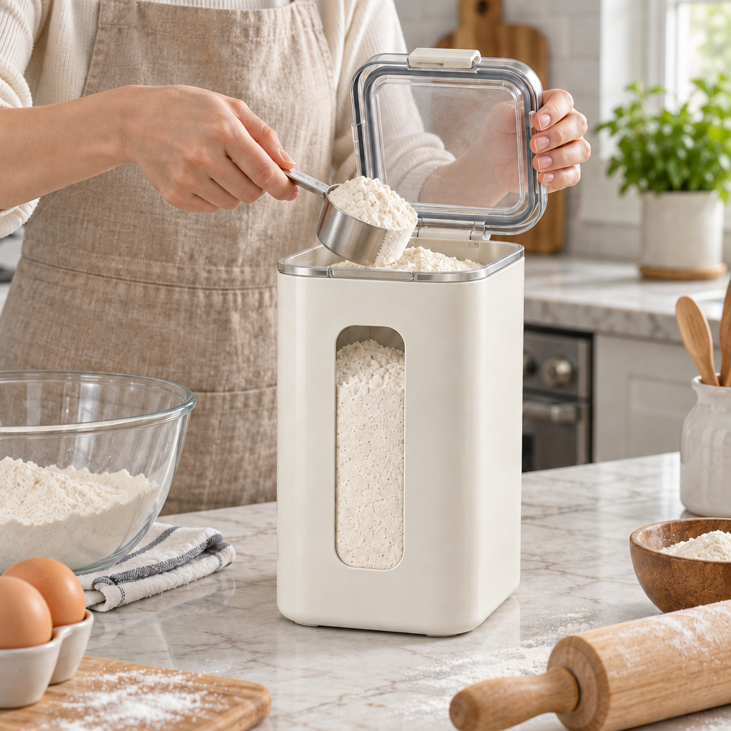 Lovrqi™ Large Airtight Flour Storage Canister main image 04